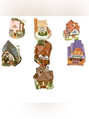 7 LENOX 1992-99 Princeton Gallery Thimble Village Miniatures Collectibles